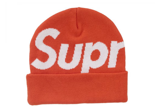 Supreme Big Logo Beanie (FW24) Orange