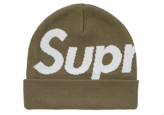 Supreme Big Logo Beanie (FW24) Olive