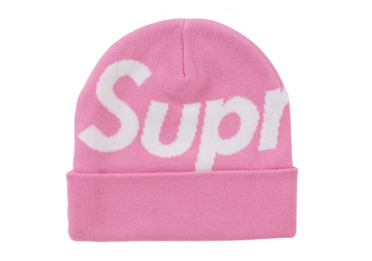 Supreme Big Logo Beanie (FW24) Pink