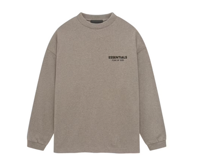 Fear of God Essentials Jersey Long Sleeve T-Shirt Heather Gray
