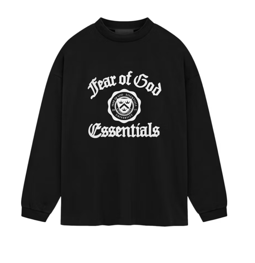 Fear of God Essentials Heavy Longsleeve Tee (FW24) Black