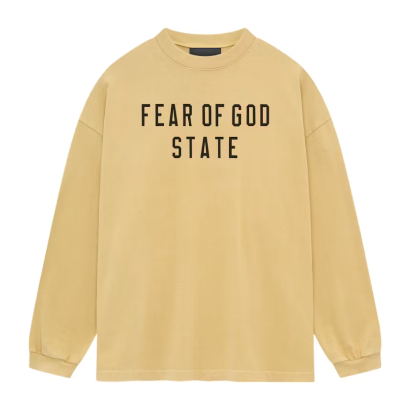 Fear of God Essentials Heavy Longsleeve Tee Amber