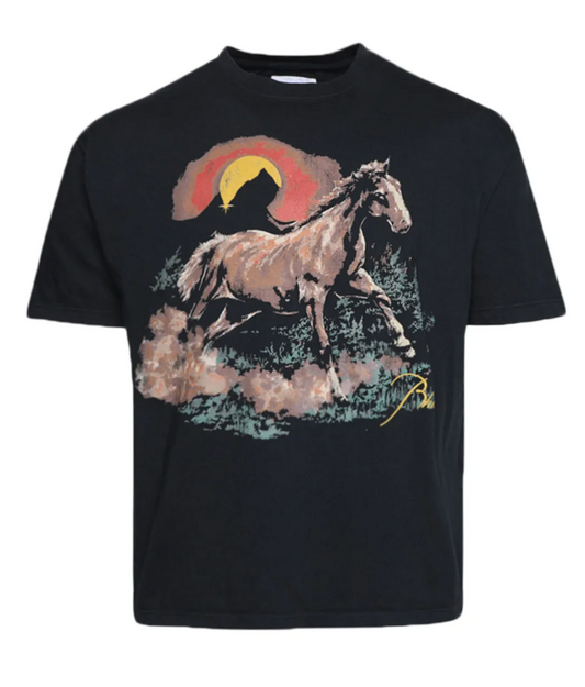 Rhude Black Santo T-Shirt