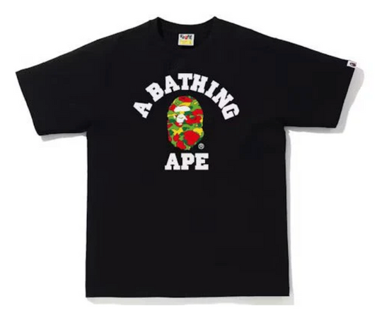 BAPE Sta Camo College Tee Black/Multi