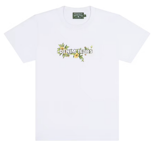 Denim Tears Floral Logo Tee White