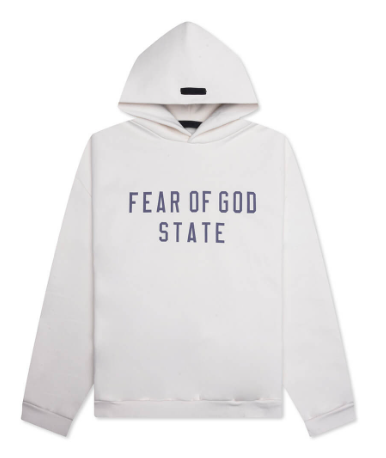 ESSENTIAL Fleece Hoodie Shell White