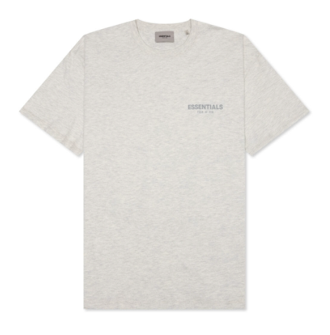 ESSENTIAL Short Sleeve Tee Light Heather Oatmeal
