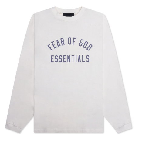 ESSENTIAL Jersey L/S Tee Shell White