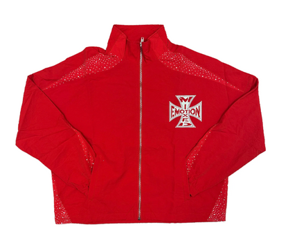 Mixed Emotion Red Windbreaker