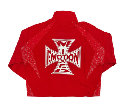 Mixed Emotion Red Windbreaker