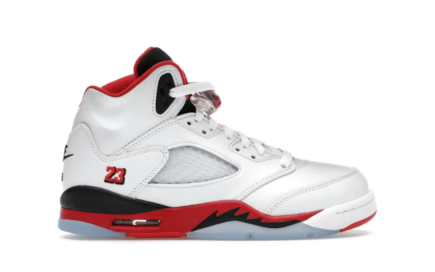 Jordan 5 Retro Fire Red Black Tongue (2025) (GS)
