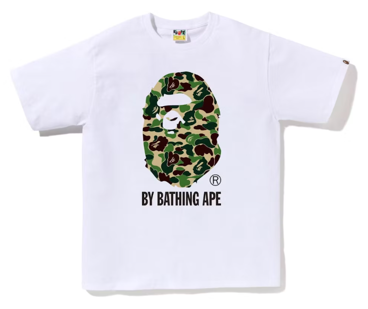 BAPE ABC Camo By Bathing Ape Tee White/Green