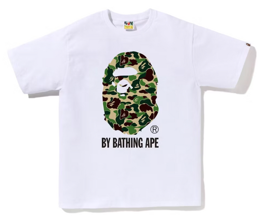 BAPE ABC Camo By Bathing Ape Tee White/Green