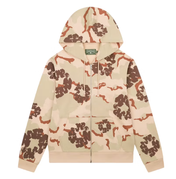 Denim Tears The Cotton Wreath Zip Sweatshirt Camo