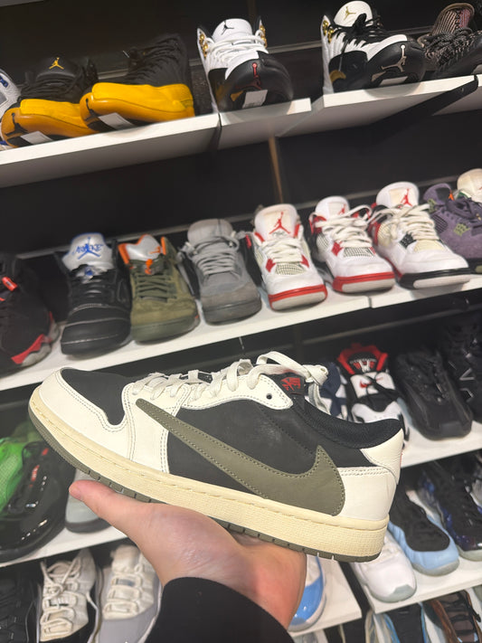 *USED*  Jordan 1 Retro Low OG SP Travis Scott Olive (Women's)